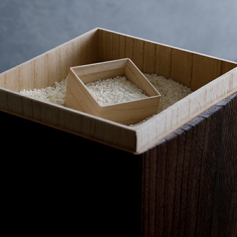 正規販売サイト】RICE STOCKER 国産桐米びつライスストッカー5kg 焼桐